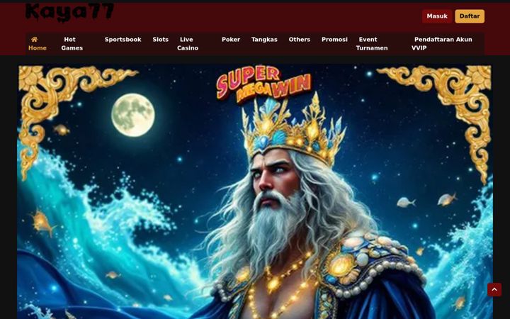 Screenshot of kaya77.net
