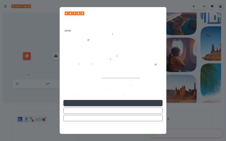 Screenshot of kayak.co.th