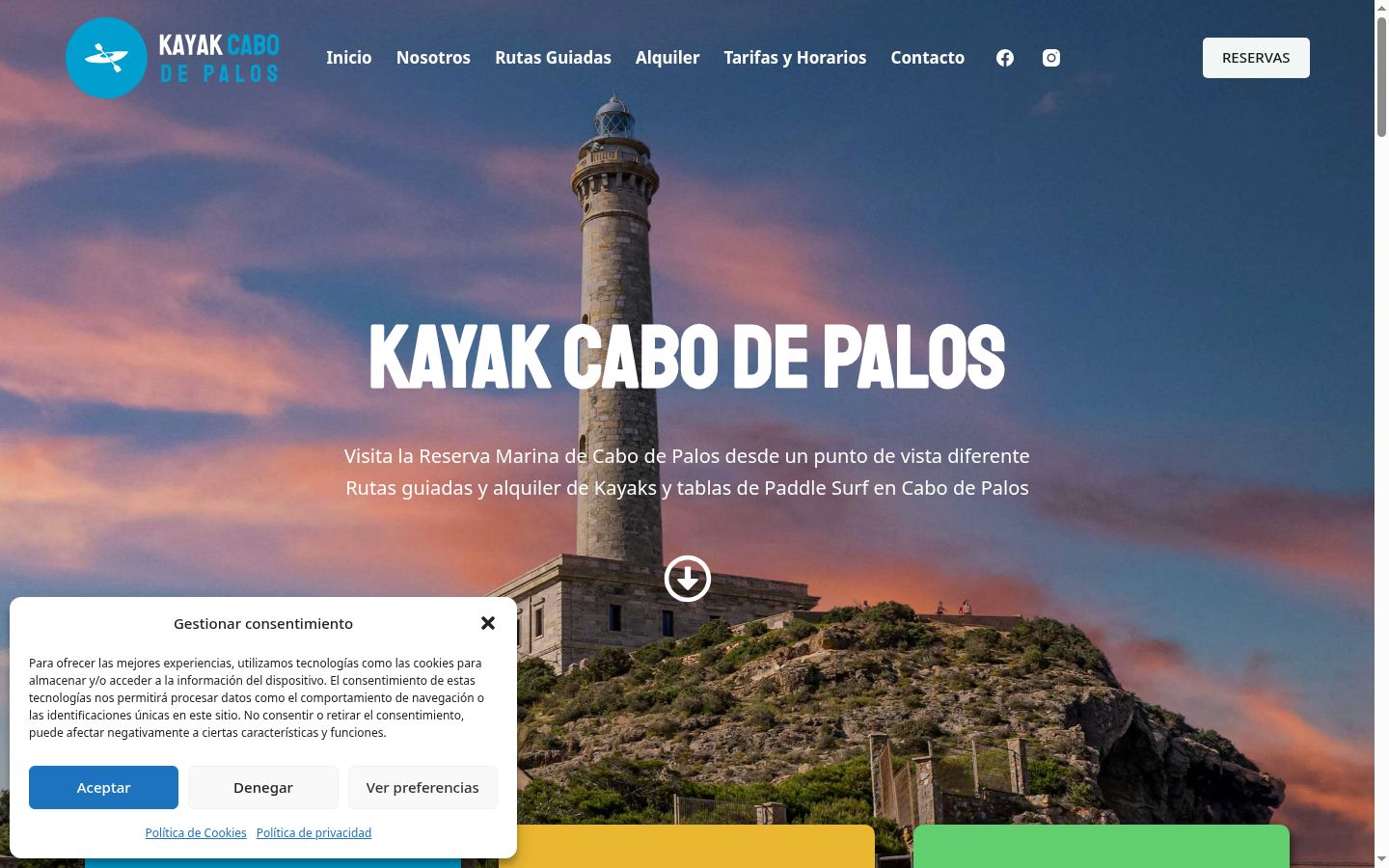 Screenshot tal-banner tal-kunsens muri qabel kwalunkwe interazzjoni