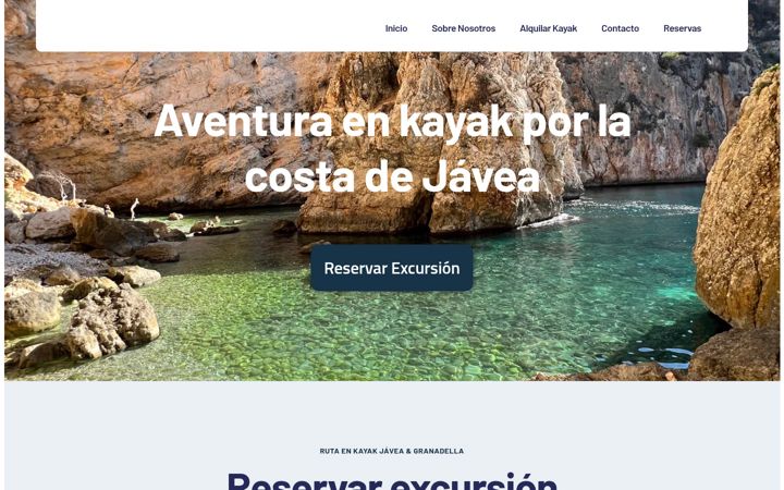 Screenshot of kayaksgranadella.com