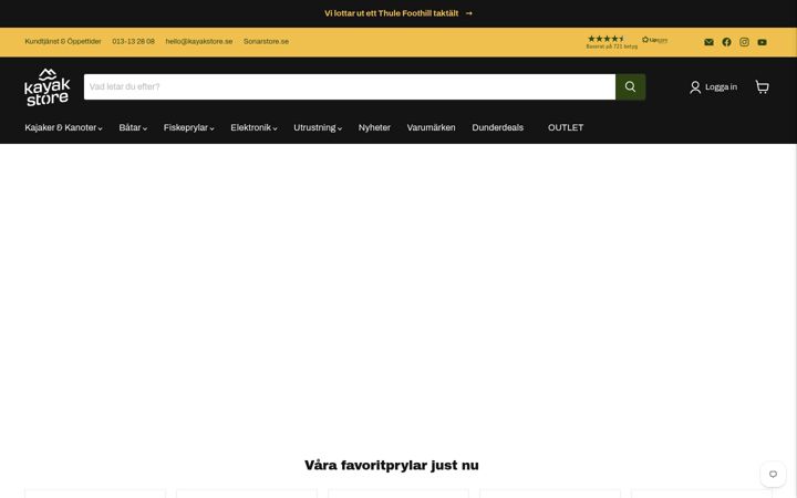 Screenshot of kayakstore.se