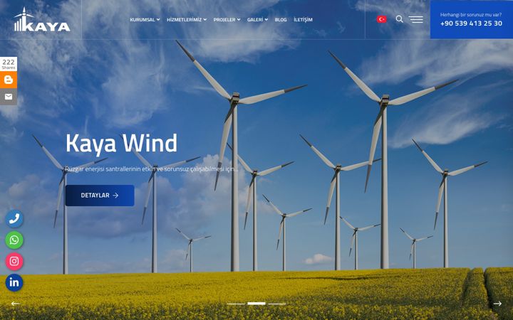 Screenshot ta' kayawind.com.tr