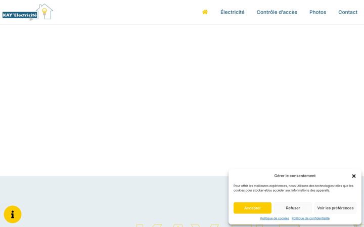 Screenshot of kayelectricite.com