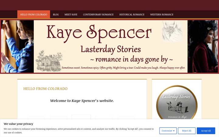 Screenshot of kayespencer.com