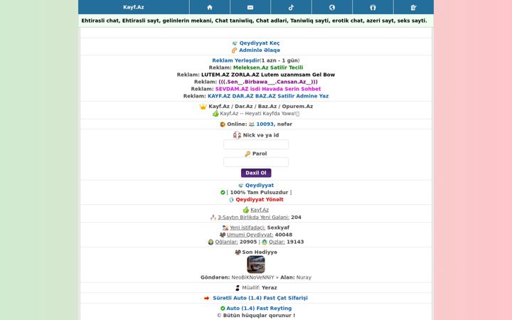 Screenshot of kayf.az