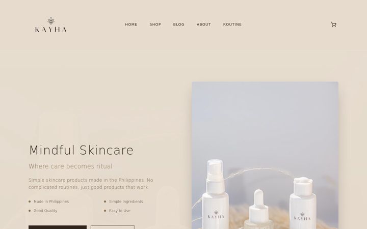 Screenshot of kayhaofficial.com