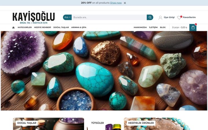 Screenshot of kayisogluhediyelik.com