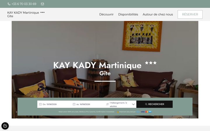 Screenshot of kaykadymartinique.com
