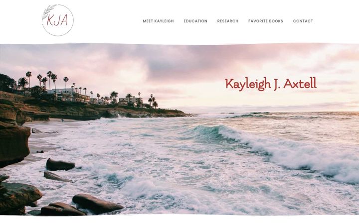 Screenshot of kayleighjaxtell.com