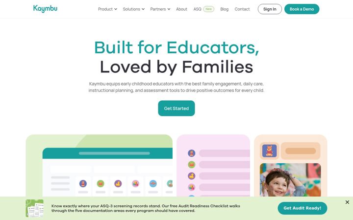Screenshot of kaymbu.com