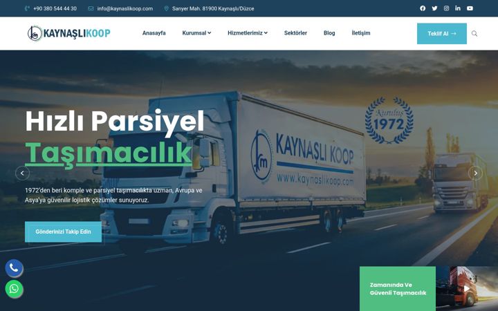 Screenshot ta' kaynaslikoop.com.tr