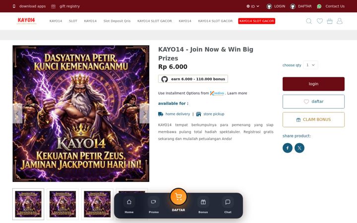 Screenshot of kayo14.com