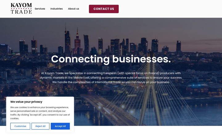Screenshot of kayomtrade.pl
