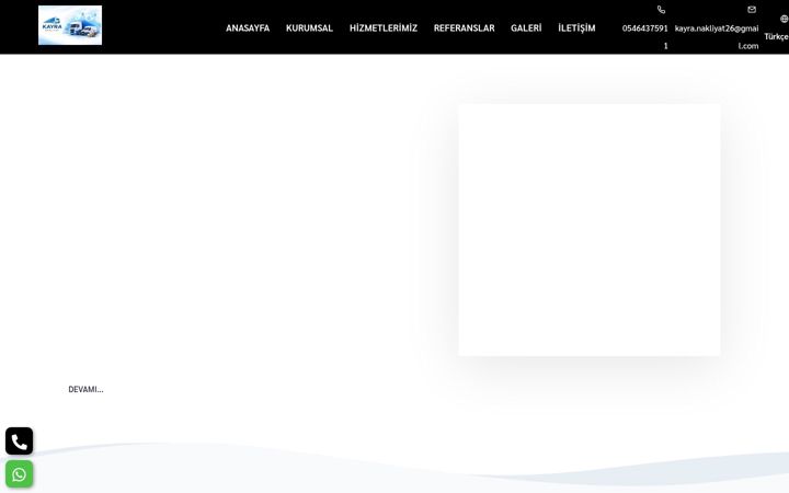 Screenshot of kayranakliyat26.com