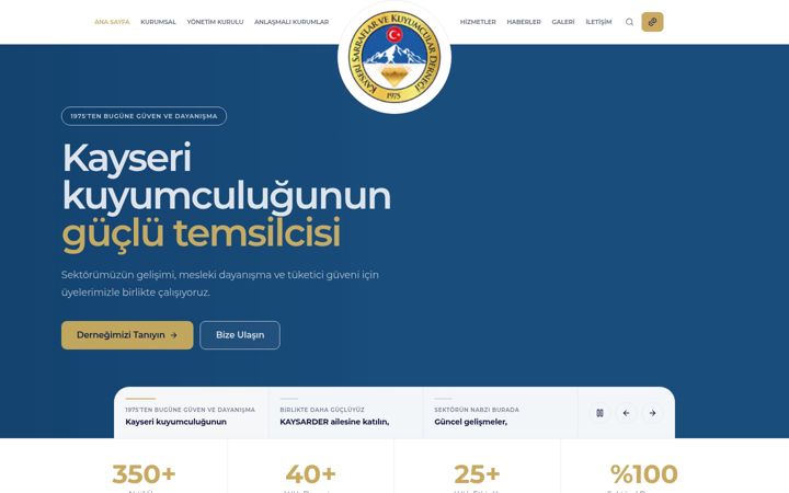 Screenshot ta' kaysarder.org.tr