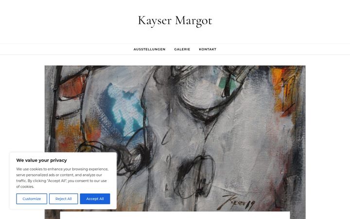 Screenshot of kaysermargot.com