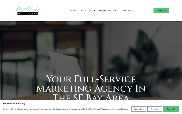 Screenshot of kaysistanleymarketing.com