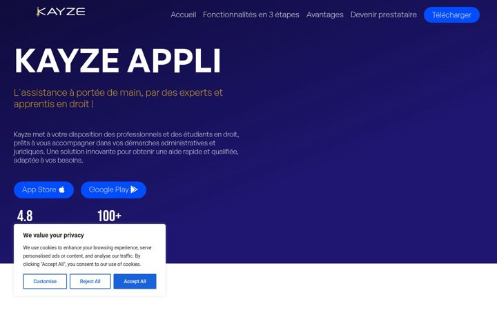 Screenshot of kayze-services.fr