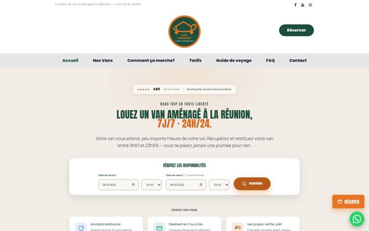 Screenshot of kaz-nomad.com