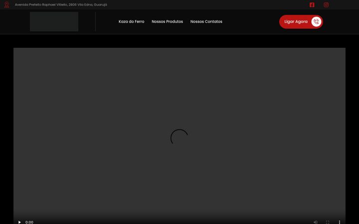 Screenshot of kazadoferro.com.br