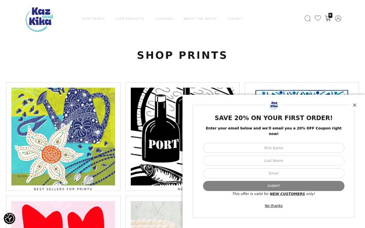 Screenshot of kazandkikastore.com