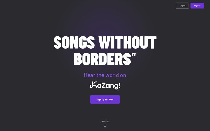 Screenshot of kazang.co