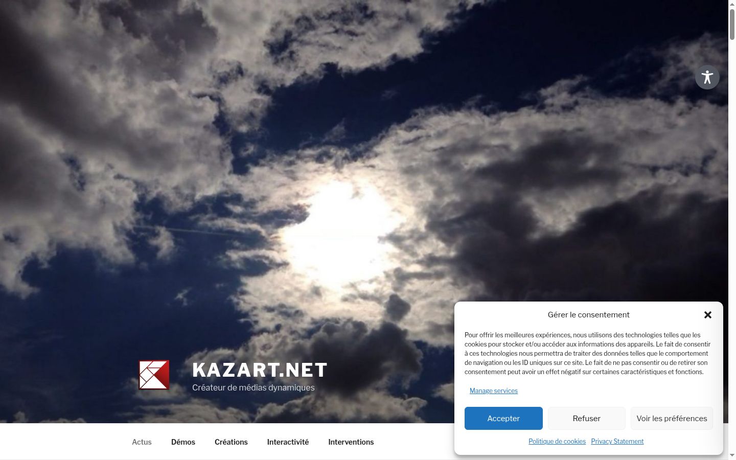 Snímka obrazovky banera súhlasu zobrazeného pred akoukoľvek interakciou