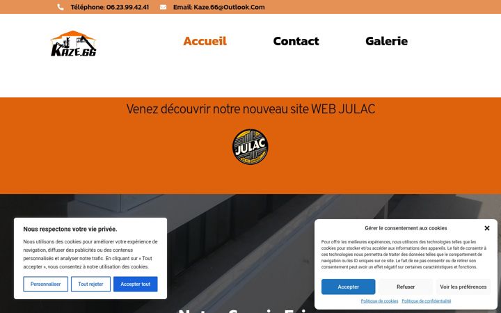 Screenshot of kaze66.com