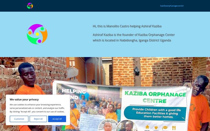 Screenshot of kazibaorphanagecenter.com