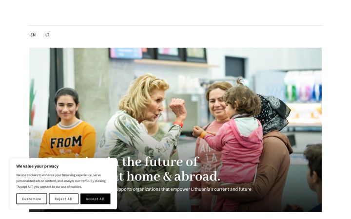 Screenshot of kazickasfamilyfoundation.lt
