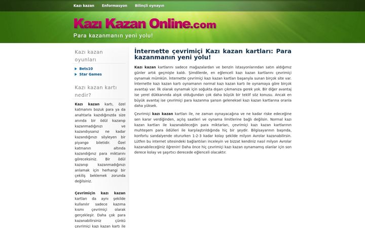 Screenshot of kazikazanonline.com