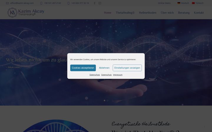 Screenshot of kazim-akcay.com