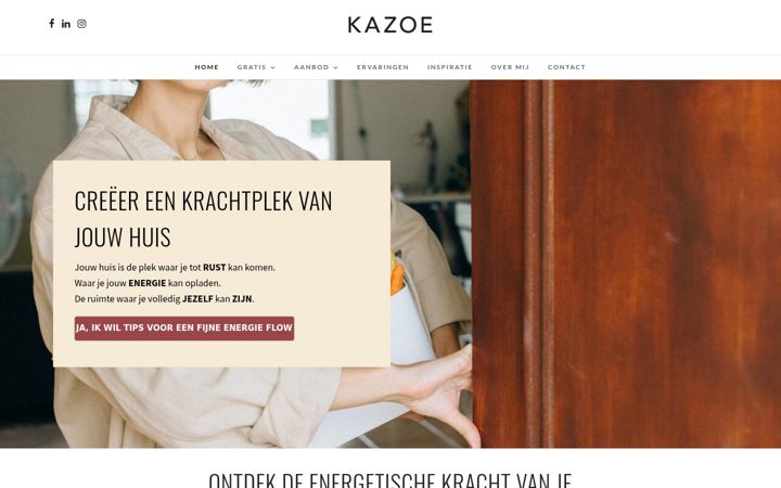 Screenshot of kazoe.nl