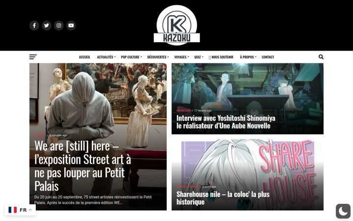 Screenshot of kazoku-media.fr