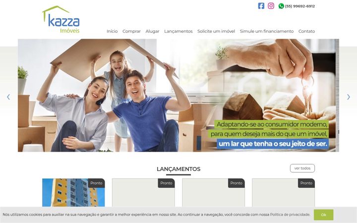 Screenshot of kazzasm.com.br