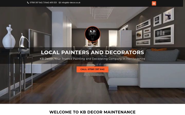 Screenshot of kb-decor.co.uk