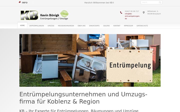 Screenshot of kb-entruempelungen.de