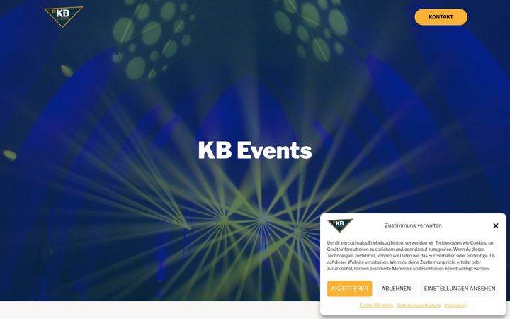 Screenshot of kb-events.eu