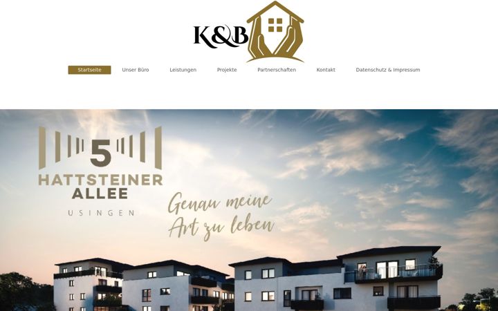 Screenshot of kb-realestate.de