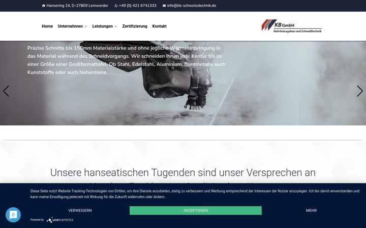 Screenshot of kb-schweisstechnik.de