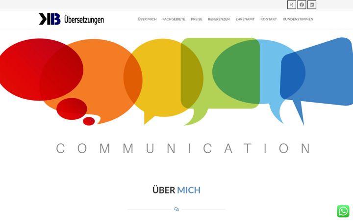 Screenshot of kb-uebersetzungen.de