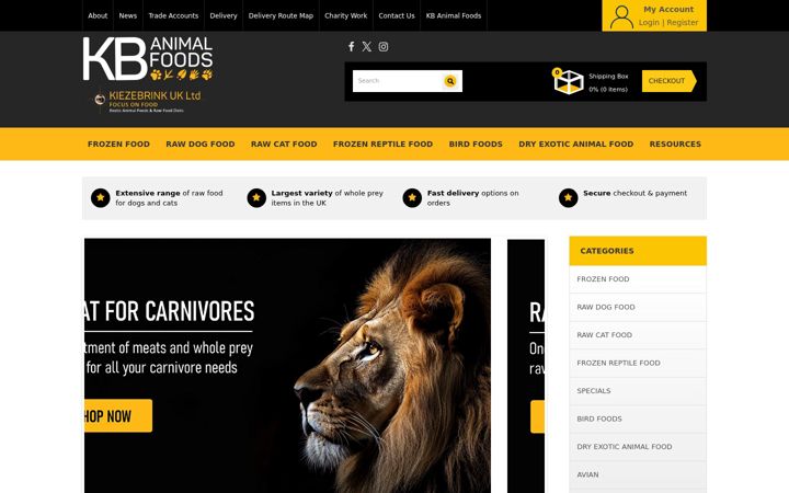 Screenshot of kbanimalfeeds.com