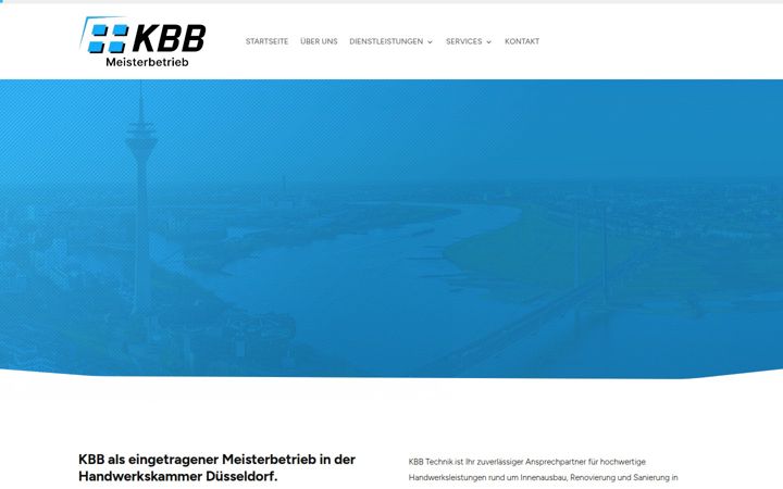 Skjermbilde av kbb-technik.de