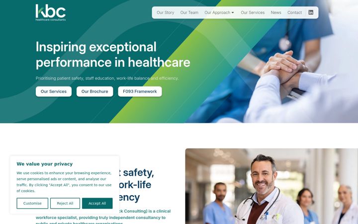 Screenshot of kbc.uk