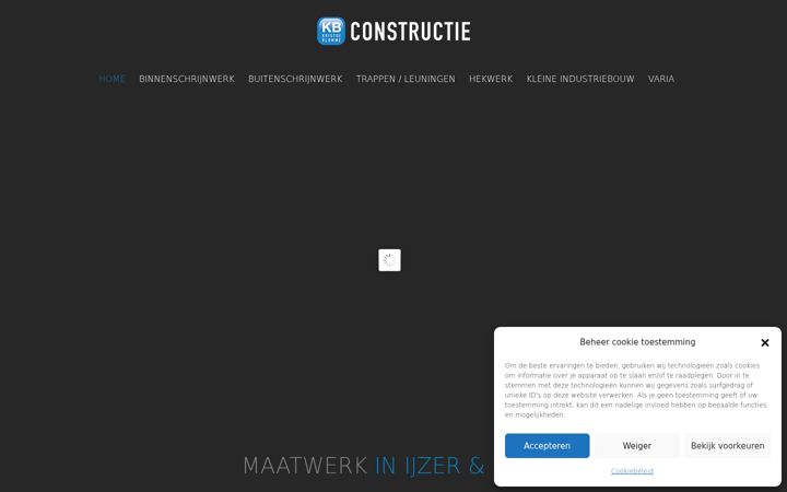 Screenshot of kbconstructie.be