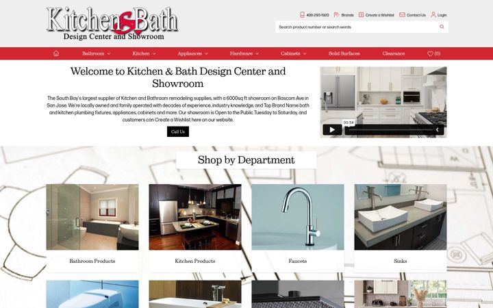 Skjermbilde av kbdcshowroom.com