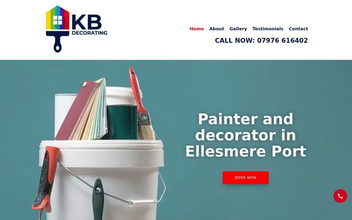 Screenshot of kbdecorating.uk