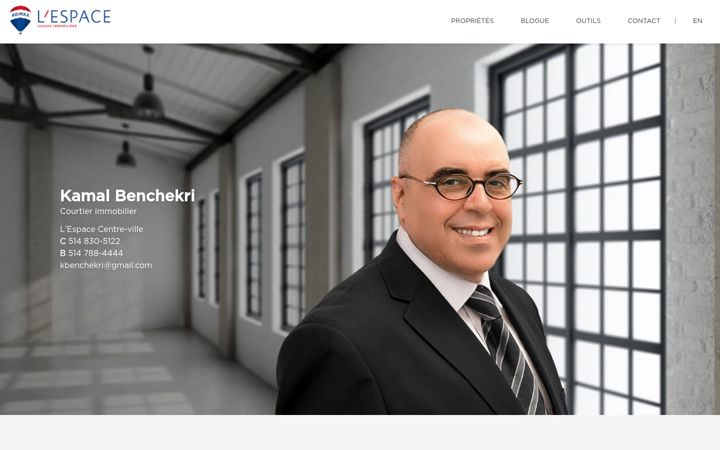 Screenshot of kbenchekriimmobilier.com