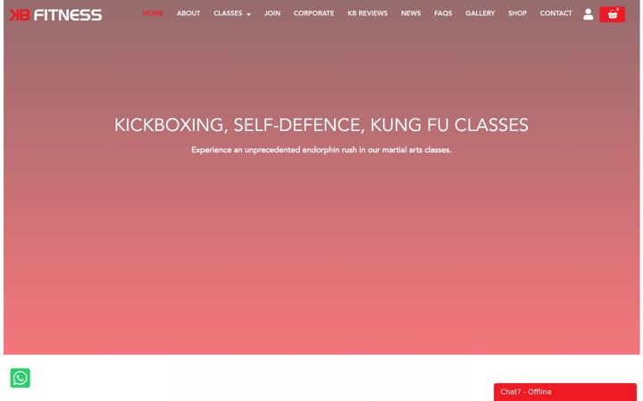 Screenshot of kbfitness.co.uk
