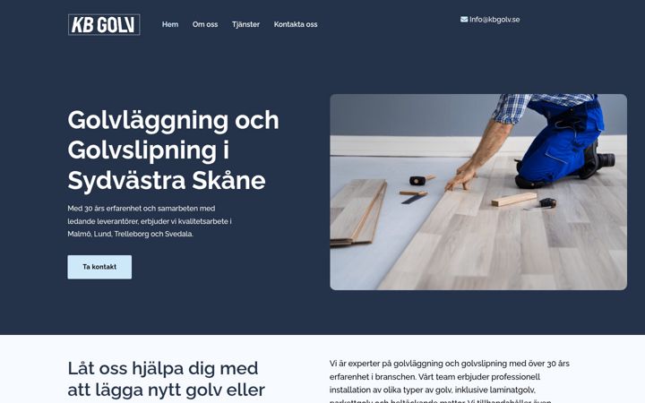 Screenshot of kbgolv.se